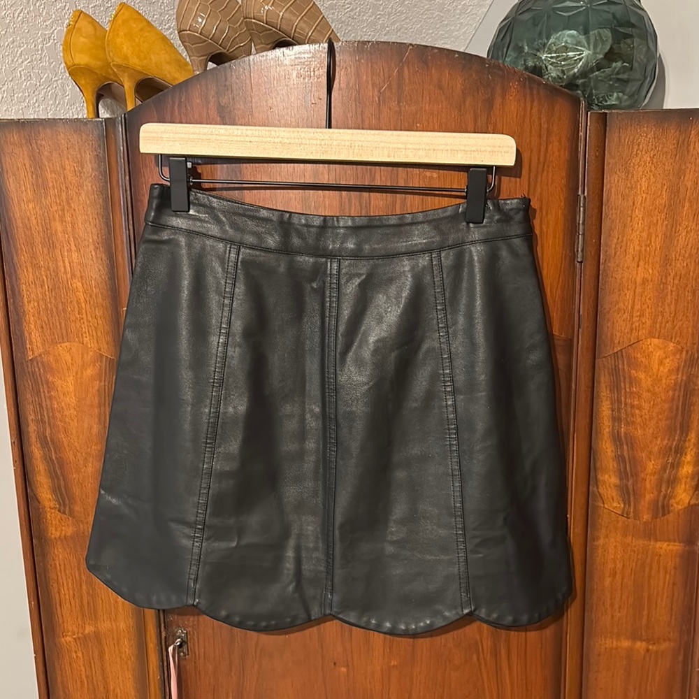 Altars State Black Leather Skirt❤️